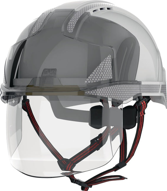 JSP Casque d'escalade industriel EVO(R) VISTAshield(R) Dualswitch(TM) blanc/fumé ( 4000370817 )
