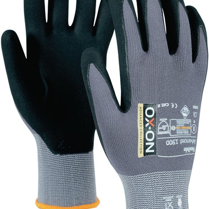 OX-ON Gants Flexible Advanced 1900 Taille 10 noir/gris clair ( 4000391381 )