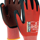 OX-ON Gants Flexible Advanced 1901 Taille 9 noir/rouge ( 4000391343 )