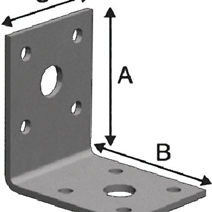 SIMPSON STRONG TIE Connecteur angulaire FLVW40/100 FLVW40/100 53x53mm ( 3000257534 )