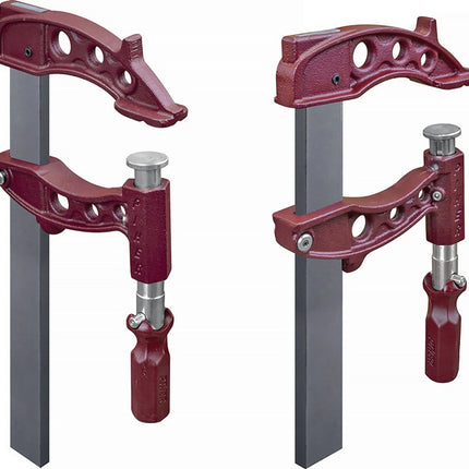 Serre-joint à vis haute performance PIHER Maxipress F portée 400 mm saillie 120 mm (4000831002)