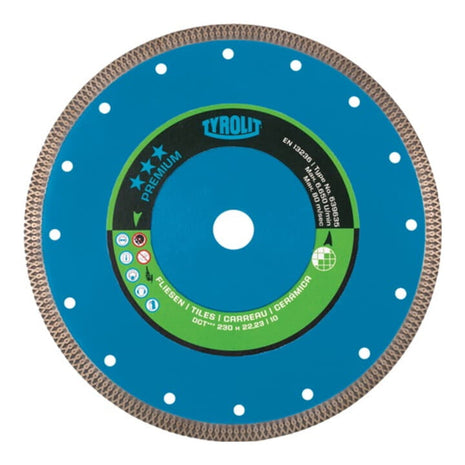 TYROLIT Disque à tronçonner diamant Premium D. 230 mm perçage 22,23 mm ( 4000845050 )