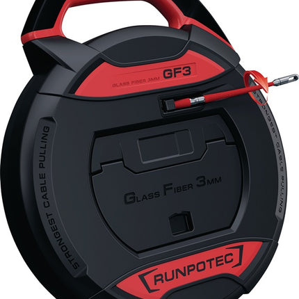 RUNPOTEC Appareil de tirage de câbles GF3 Longueur de bande 30 m Rayon de courbure 38 mm ( 4000818668 )