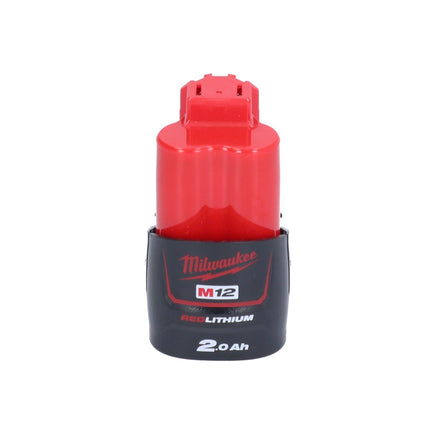 Milwaukee M12 FHIR14-201 Clé à cliquet sans fil 12 V 47 Nm 1/4" Brushless + 1x batterie 2,0 Ah - sans chargeur