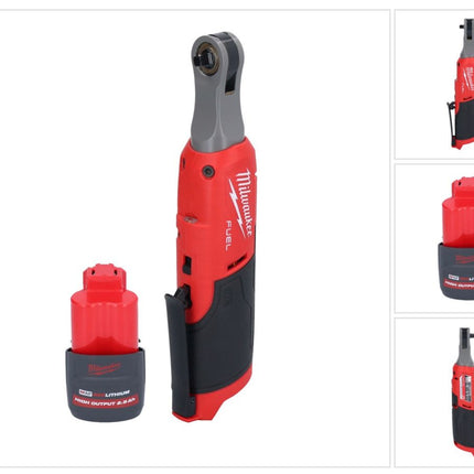 Milwaukee M12 FHIR14-251 Clé à cliquet sans fil 12 V 47 Nm 1/4" Brushless + 1x batterie 2,5 Ah - sans chargeur