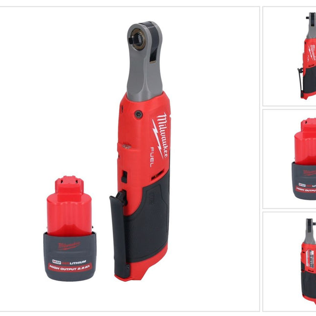 Milwaukee M12 FHIR14-251 Clé à cliquet sans fil 12 V 47 Nm 1/4" Brushless + 1x batterie 2,5 Ah - sans chargeur