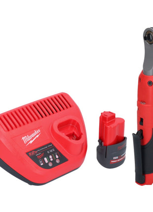 Milwaukee M12 FHIR14-251 carraca a batería 12 V 47 Nm 1/4" sin escobillas + 1x batería 2,5 Ah + cargador