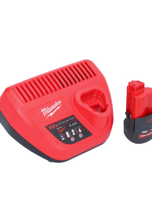 Cliquet à batterie Milwaukee M12 FHIR14-251 12 V 47 Nm 1/4" brushless + 1x batterie 2,5 Ah + chargeur