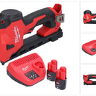 Milwaukee M12 BCST-202 Agrafeuse sans fil 12 V 19 x 25,4 mm + 2x batterie 2,0 Ah + chargeur