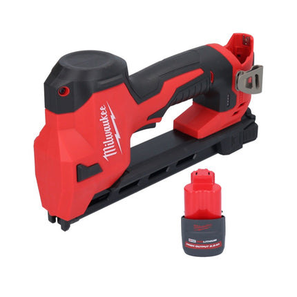 Milwaukee M12 BCST-251 Batterie agrafeuse 12 V 19 x 25,4 mm + 1x batterie 2,5 Ah - sans chargeur