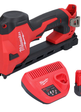 Milwaukee M12 BCST-251 Agrafeuse sans fil 12 V 19 x 25,4 mm + 1x batterie 2,5 Ah + chargeur