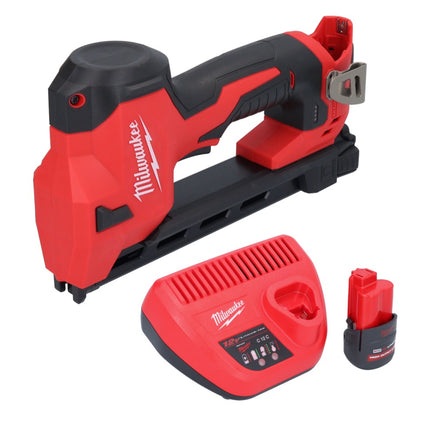 Milwaukee M12 BCST-251 Agrafeuse sans fil 12 V 19 x 25,4 mm + 1x batterie 2,5 Ah + chargeur