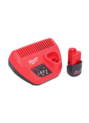 Milwaukee M12 BCST-251 Agrafeuse sans fil 12 V 19 x 25,4 mm + 1x batterie 2,5 Ah + chargeur