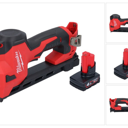 Milwaukee M12 BCST-401 Agrafeuse sans fil 12 V 19 x 25,4 mm + 1x batterie 4,0 Ah - sans chargeur