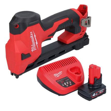 Milwaukee M12 BCST-401 Agrafeuse sans fil 12 V 19 x 25,4 mm + 1x batterie 4,0 Ah + chargeur