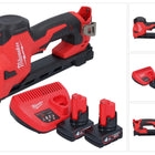 Milwaukee M12 BCST-402 Agrafeuse sans fil 12 V 19 x 25,4 mm + 2x batterie 4,0 Ah + chargeur