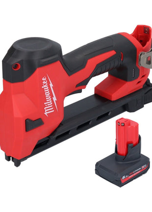 Grapadora a batería Milwaukee M12 BCST-501 12 V 19 x 25,4 mm + 1x batería 5,0 Ah - sin cargador