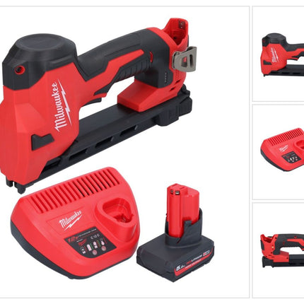 Milwaukee M12 BCST-501 Agrafeuse sans fil 12 V 19 x 25,4 mm + 1x batterie 5,0 Ah + chargeur