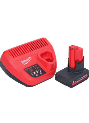 Grapadora a batería Milwaukee M12 BCST-501 12 V 19 x 25,4 mm + 1x batería 5,0 Ah + cargador