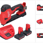 Milwaukee M12 BCST-502 Agrafeuse sans fil 12 V 19 x 25,4 mm + 2x batterie 5,0 Ah + chargeur