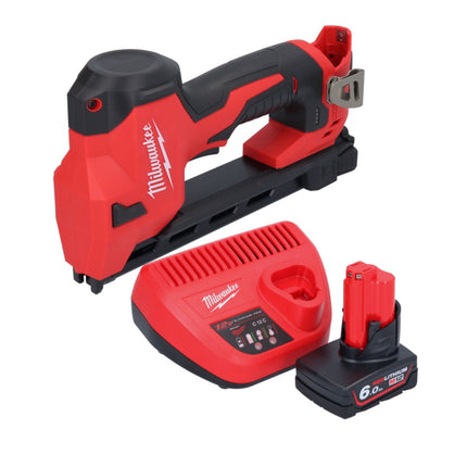 Milwaukee M12 BCST-601 Agrafeuse sans fil 12 V 19 x 25,4 mm + 1x batterie 6,0 Ah + chargeur