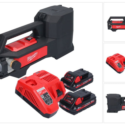 Pompe de transfert de batterie Milwaukee M18 BTP-302 18 V 1817 l/h + 2x batteries 3,0 Ah + chargeur