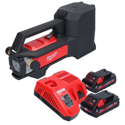 Pompe de transfert de batterie Milwaukee M18 BTP-302 18 V 1817 l/h + 2x batteries 3,0 Ah + chargeur