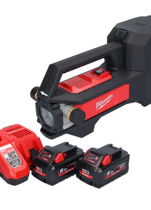 Pompe de transfert de batterie Milwaukee M18 BTP-802 18 V 1817 l/h + 2x batteries 8,0 Ah + chargeur