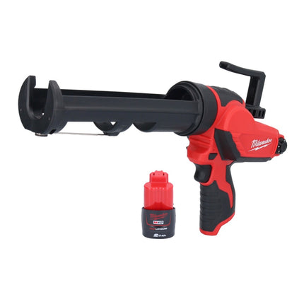 Milwaukee M12 PCG/310-201 Presse à cartouche sans fil 12 V 310 ml + 1 batterie 2,0 Ah - sans chargeur