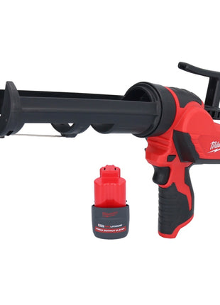 Pistolet à cartouche avec batterie Milwaukee M12 PCG/310-251 12 V 310 ml + 1x batterie 2,5 Ah - sans chargeur