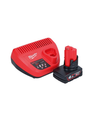 Milwaukee M12 PCG/310-401 Akku Kartuschenpresse 12 V 310 ml + 1x Akku 4,0 Ah + Ladegerät