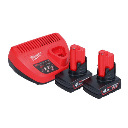 Pistolet à cartouche à batterie Milwaukee M12 PCG/310-402 12 V 310 ml + 2x batteries 4,0 Ah + chargeur