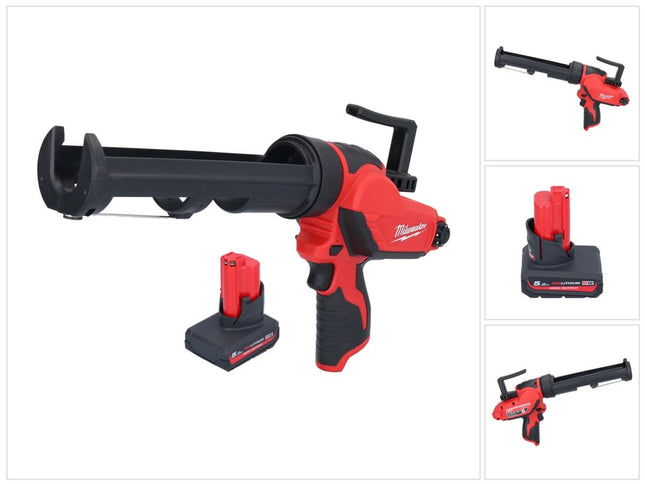 Milwaukee M12 PCG/310-501 Presse à cartouche sans fil 12 V 310 ml + 1x batterie 5,0 Ah - sans chargeur