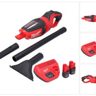 Aspirateur à batterie Milwaukee M12 HV-252 12 V + 2x batteries 2,5 Ah + chargeur