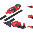 Aspirateur à batterie Milwaukee M12 HV-402 12 V + 2x batteries 4,0 Ah + chargeur