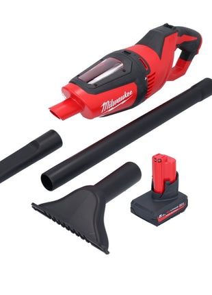 Milwaukee M12 HV-501 Akku Staubsauger 12 V + 1x Akku 5,0 Ah - ohne Ladegerät