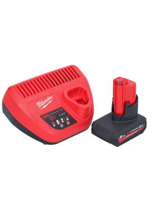 Aspirateur à batterie Milwaukee M12 HV-501 12 V + 1x batterie 5,0 Ah + chargeur