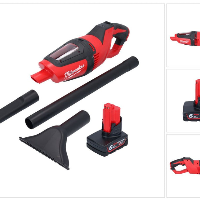 Aspirateur sans fil Milwaukee M12 HV-601 12 V + 1x batterie 6,0 Ah - sans chargeur