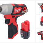 Milwaukee M12 BIW38-201 Clé à choc sans fil 12 V 135 Nm 3/8 + 1x batterie 2,0 Ah - sans chargeur