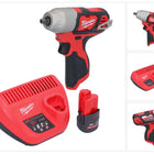 Milwaukee M12 BIW38-251 Clé à choc sans fil 12 V 135 Nm 3/8 + 1x batterie 2,5 Ah + chargeur