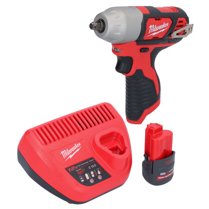 Milwaukee M12 BIW38-251 Clé à choc sans fil 12 V 135 Nm 3/8 + 1x batterie 2,5 Ah + chargeur