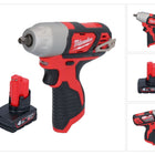 Milwaukee M12 BIW38-401 Clé à choc sans fil 12 V 135 Nm 3/8 + 1x batterie 4,0 Ah - sans chargeur