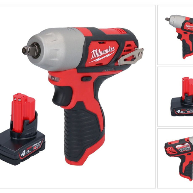 Milwaukee M12 BIW38-401 Clé à choc sans fil 12 V 135 Nm 3/8 + 1x batterie 4,0 Ah - sans chargeur