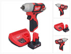 Milwaukee M12 BIW38-401 akumulatorowy klucz udarowy 12 V 135 Nm 3/8˝ + 1x akumulator 4,0 Ah + ładowarka