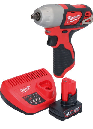 Milwaukee M12 BIW38-401 akumulatorowy klucz udarowy 12 V 135 Nm 3/8˝ + 1x akumulator 4,0 Ah + ładowarka