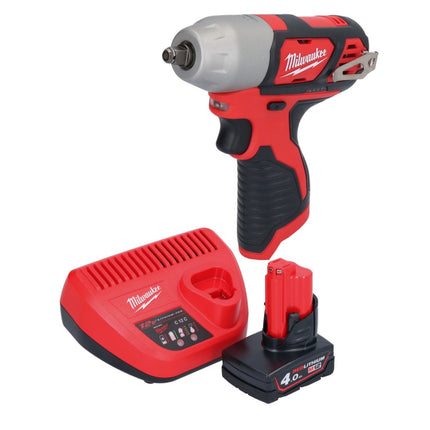 Milwaukee M12 BIW38-401 Clé à choc sans fil 12 V 135 Nm 3/8 + 1x batterie 4,0 Ah + chargeur