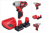 Llave de impacto inalámbrica Milwaukee M12 BIW38-402 12 V 135 Nm 3/8˝ + 2x baterías 4,0 Ah + cargador