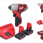 Milwaukee M12 BIW38-502 Clé à choc sans fil 12 V 135 Nm 3/8 + 2x batterie 5,0 Ah + chargeur