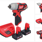 Milwaukee M12 BIW38-602 Clé à choc sans fil 12 V 135 Nm 3/8 + 2x batterie 6,0 Ah + chargeur