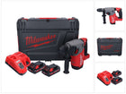 Marteau combiné à batterie Milwaukee M18 ONEFHX-302X 18 V 2,5 J SDS-Plus brushless + 2x batteries 3,0 Ah + chargeur + boîtier HD